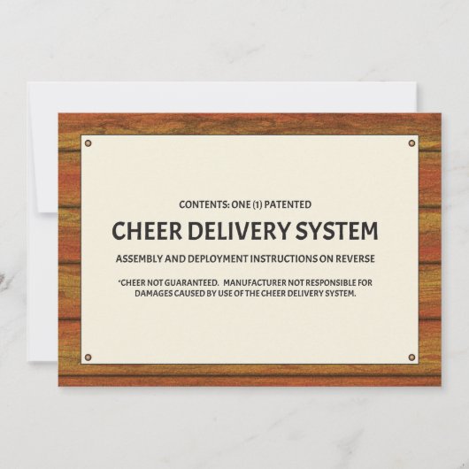 Cheer Delivery System Kaart (Voorkant)