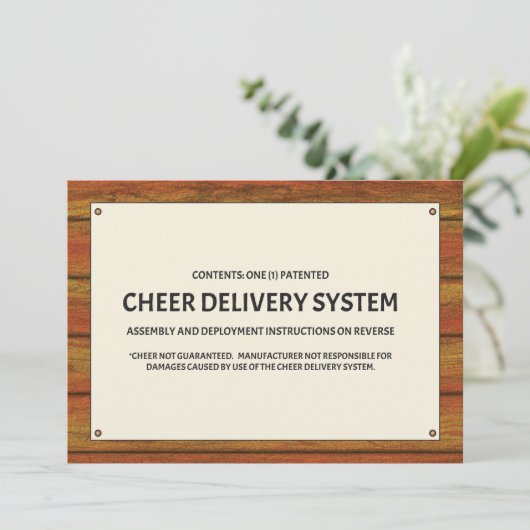 Cheer Delivery System Kaart (Staand voorkant)