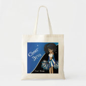 Cheer Diva Blue Cheerleader Tote Bag (Voorkant)