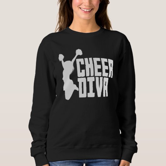 Cheer Diva  Cheerleading Cheerleader Trui (Voorkant)
