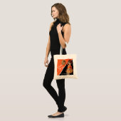 Cheer Diva Oranje Cheerleader | DIY-naam Tote Bag (Voorkant (model))