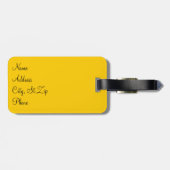 Cheer Diva Yellow Cheerleader Bagagelabel (Achterkant horizontaal)