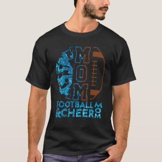 Cheer Football Cheerleading mama van beide Bun T-shirt