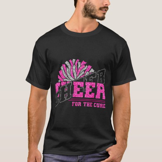Cheer For The Breast Cancer Awareness Cheer Mom Ma T-shirt (Voorkant)