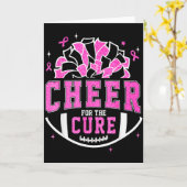 Cheer For The Breast Cancer Awareness Cheerleader  Kaart (Gele Bloem)