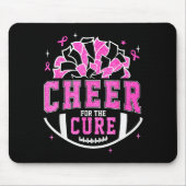 Cheer For The Breast Cancer Awareness Cheerleader  Muismat (Voorkant)