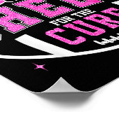 Cheer For The Breast Cancer Awareness Cheerleader  Poster (Hoek)