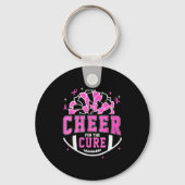Cheer For The Breast Cancer Awareness Cheerleader  Sleutelhanger (Voorkant)