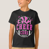 Cheer For The Breast Cancer Awareness Cheerleader T-shirt (Voorkant)