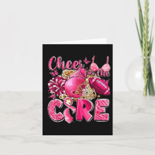 Cheer for the Cure Borstkanker Football Ondersteun Kaart