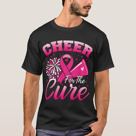 Cheer for the Cure Sport Bewustzijn borstkanker T-shirt (Voorkant)