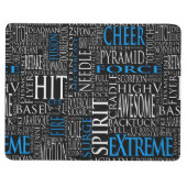 Cheer Force eXtreme Word Cloud Pocket-laptop Journal (Buitenkant)