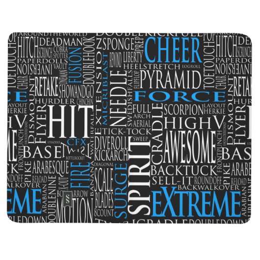 Cheer Force eXtreme Word Cloud Pocket-laptop Journal (Buitenkant)