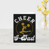 Cheer G Dad Cheerleading Lover Vaders Dag Kaart (Gele Bloem)