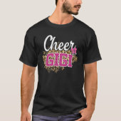 Cheer Gigi Bigmost Fan Leopard Print and Pom Pom 1 T-shirt (Voorkant)