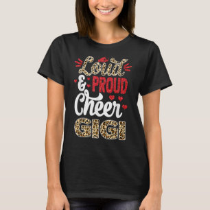 Cheer Gigi Bigmost Fan Leopard Print and Pom Pom T-shirt