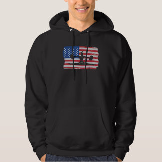 Cheer Girl USA American Flag Cheerleading Hoodie