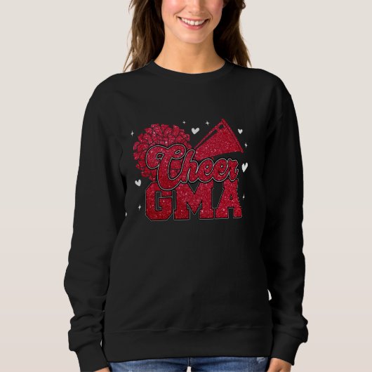 Cheer Gma Oma Grootmoeder Grootste Fan Cheerleader Trui (Voorkant)