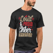 Cheer Godfather Bigmost Fan Leopard Print and Pom T-shirt (Voorkant)