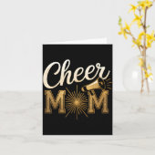 Cheer Gold Cheerleader Cheerleading Mom Game Day D Kaart (Gele Bloem)