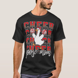 Cheer Goose Moeder Coquette Strik Rode Grappige Sp T-shirt