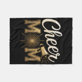 Cheer Goud Cheerleader Cheerleading Moeder Speldag Fleece Deken (Voorkant (Horizontaal))