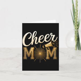 Cheer Goud Cheerleader Cheerleading Moeder Wedstri Kaart