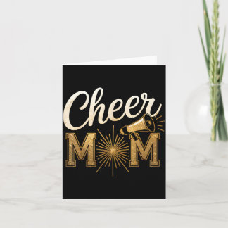 Cheer Goud Cheerleader Cheerleading Moeder Wedstri Kaart