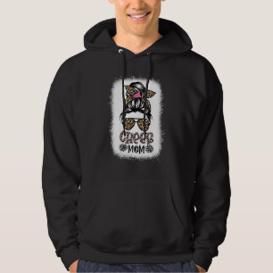 Cheer Granny Leopard Messy Bun Cheerleader Bleache Hoodie