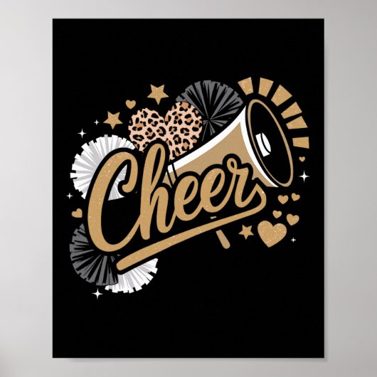 Cheer grappige cheerleader poster (Voorkant)