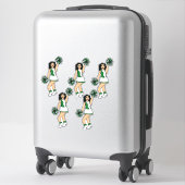Cheer Green 14" x 14" Custom-Cut Vinyl Stickers #2 (Koffer)