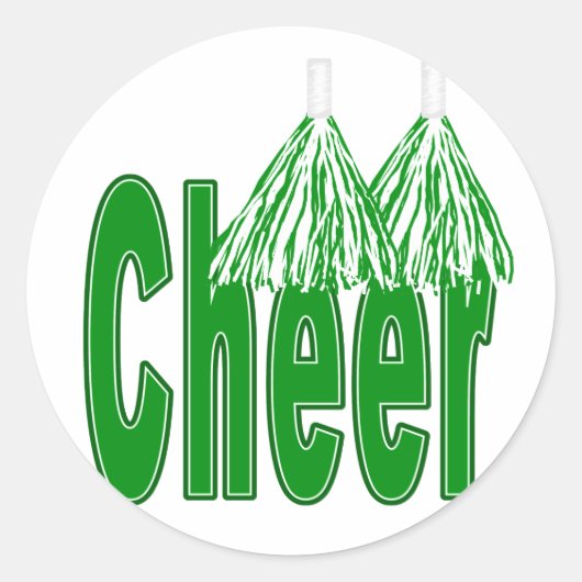 Cheer Green Stickers (Voorkant)