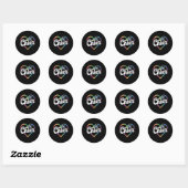 Cheer Hart Cheerleading Grappige Cheerleader Ronde Sticker (Vel)