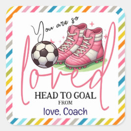 Cheer HEAD to Goal Cadeau Labels voor Cheerleaders