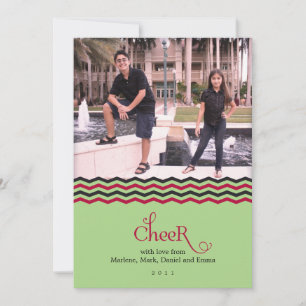 Cheer Holiday Photo Card Feestdagenkaart