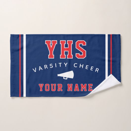 Cheer Icon, Aangepaste Naam & School, Cheer Team C Handdoek (Handdoek)