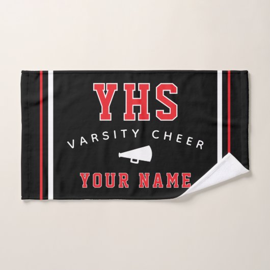 Cheer Icon, aangepaste naam & school, cheerteamcad Handdoek (Handdoek)