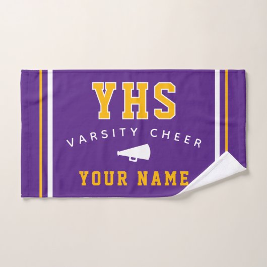 Cheer Icon, aangepaste naam & school, cheerteamcad Handdoek (Handdoek)