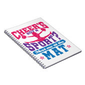 Cheer is geen sport grappige Cheerlead Cheerleader Notitieboek (Rechterzijde)