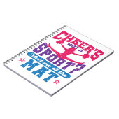 Cheer is geen sport grappige Cheerlead Cheerleader Notitieboek (Linkerzijde)