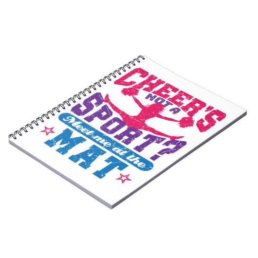 Cheer is geen sport grappige Cheerlead Cheerleader Notitieboek (Linkerzijde)
