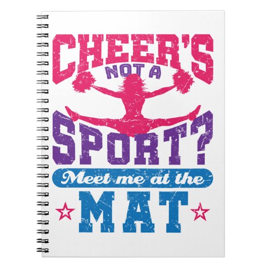 Cheer is geen sport grappige Cheerlead Cheerleader Notitieboek (Voorkant)