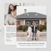 Cheer is nu vanaf hier vakantie verhuisaankondigin feestdagenkaart (Voorkant / Achterkant)