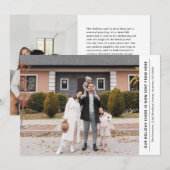 Cheer is nu vanaf hier vakantie verhuisaankondigin feestdagenkaart (Voorkant / Achterkant)