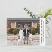 Cheer is nu vanaf hier vakantie verhuisaankondigin feestdagenkaart (Staand voorkant)