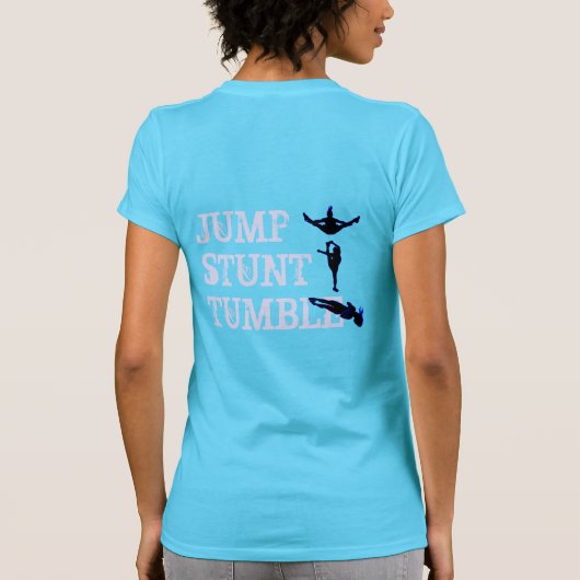 Cheer Jump, Stunt, Tumble T-shirt (Achterkant)