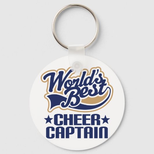 Cheer Kapitein Gift Sleutelhanger (Voorkant)