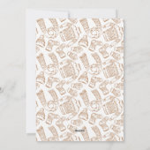 Cheer | Kerstfotogoud met Sweater Pattern Feestdagenkaart (Achterkant)