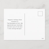 Cheer Levering Santa Scooter Zakelijke Vakantie Ka Feestdagenkaart (Achterkant)