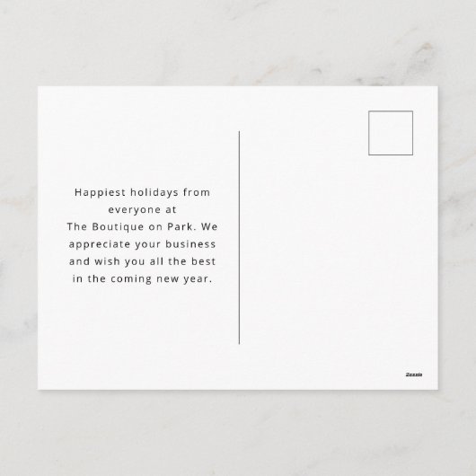 Cheer Levering Santa Scooter Zakelijke Vakantie Ka Feestdagenkaart (Achterkant)